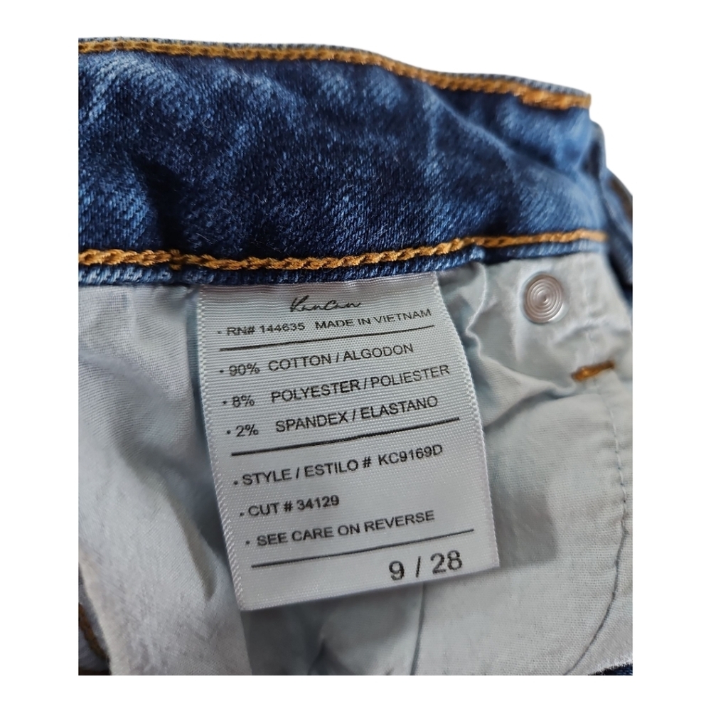 KanCan Audrina Distressed Skinny Mid-Rise Frayed Ankle Jeans Size 9/28 - Picture 9 of 9